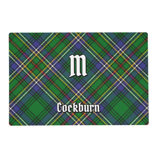 Clan Cockburn Tartan Placemat (Front)