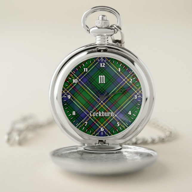 Clan Cockburn Tartan Pocket Watch (Inside)