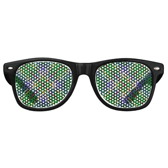 Clan Cockburn Tartan Retro Sunglasses (Front)