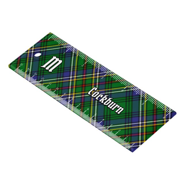 Clan Cockburn Tartan Ruler (Angled)
