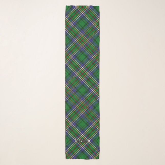 Clan Cockburn Tartan Scarf (Front)