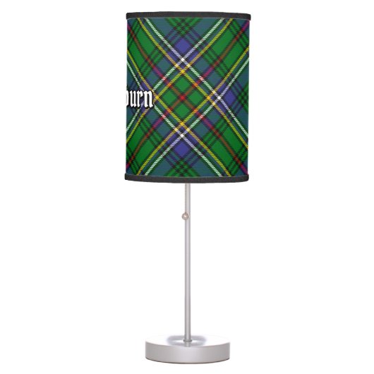 Clan Cockburn Tartan Table Lamp (Front)