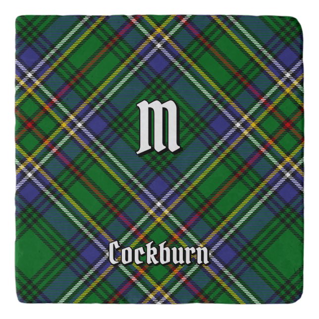 Clan Cockburn Tartan Trivet (Front)
