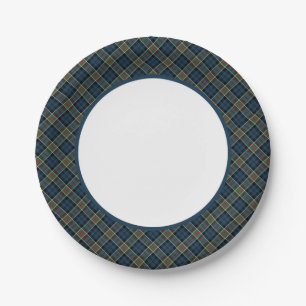 Clan Colquhoun and Calhoun Tartan Border Paper Plates