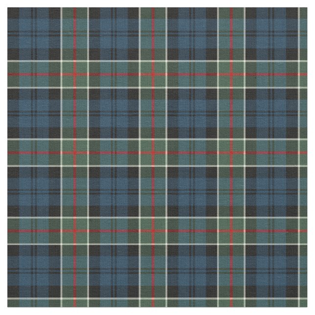 Clan Colquhoun and Calhoun Tartan Fabric (Close Up)