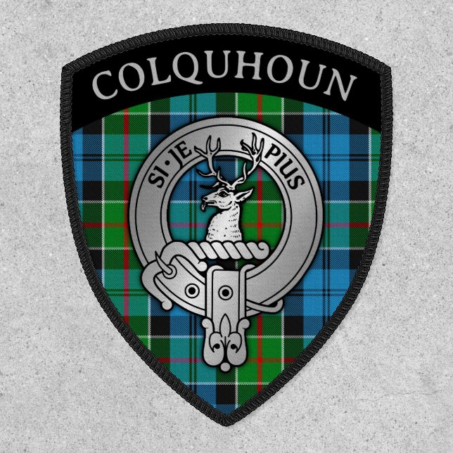 Clan Colquhoun [EDIT] Crest & Tartan Patch (Front)