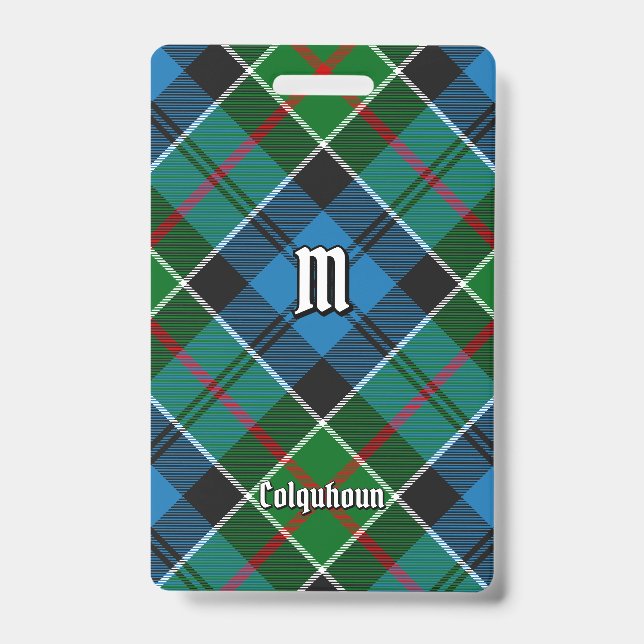 Clan Colquhoun Tartan Badge (Front)