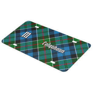 Clan Colquhoun Tartan License Plate