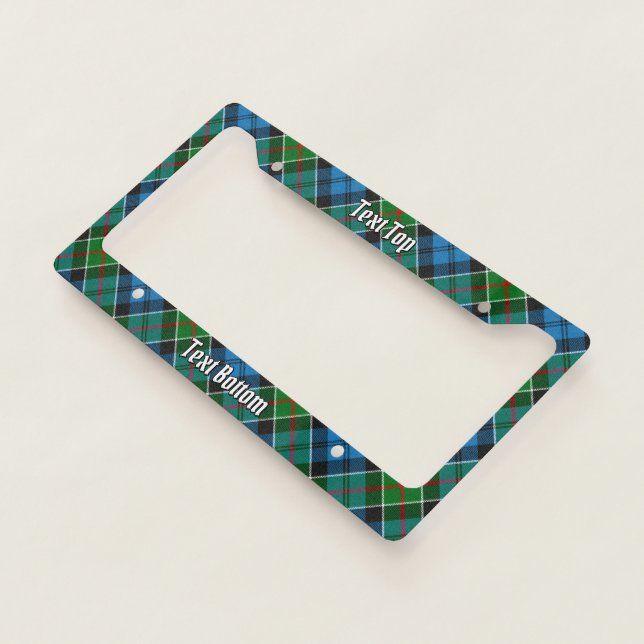 Clan Colquhoun Tartan License Plate Frame (3/4)