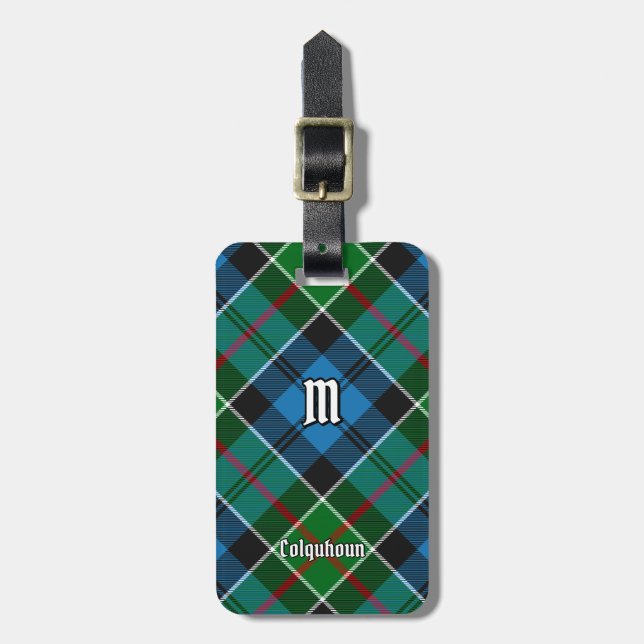 Clan Colquhoun Tartan Luggage Tag (Front Vertical)