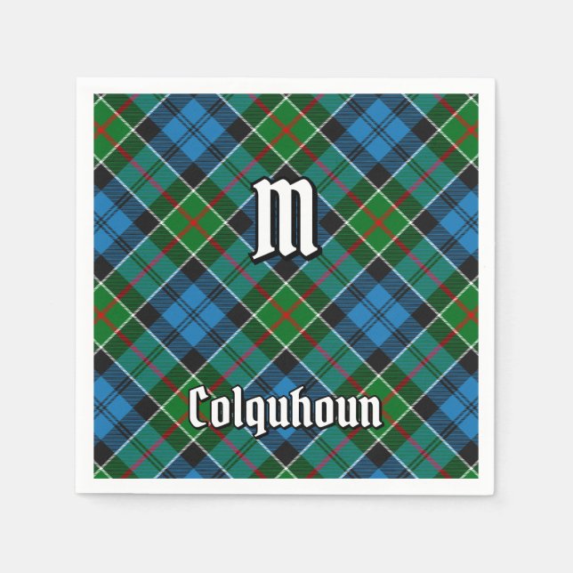 Clan Colquhoun Tartan Napkins (Front)