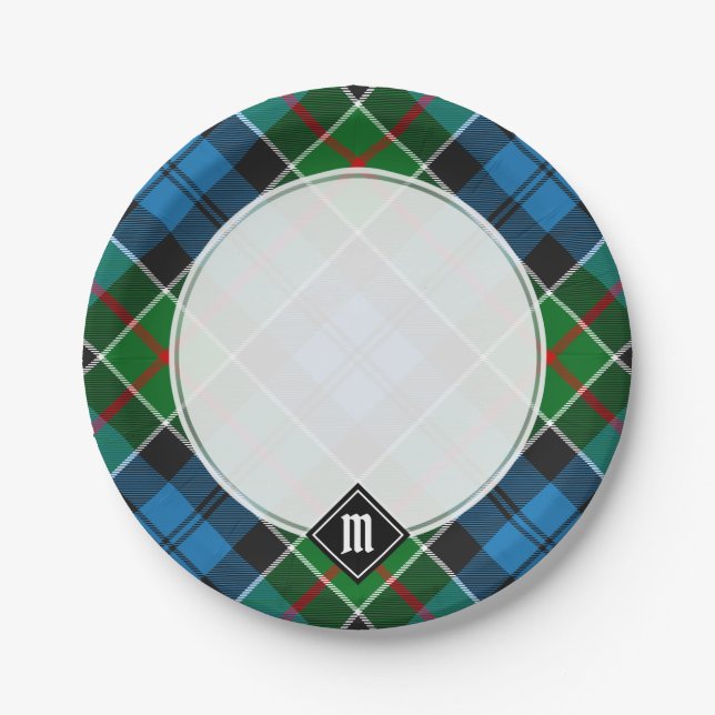 Clan Colquhoun Tartan Paper Plates (Front)