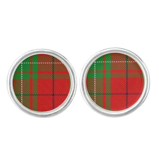 Clan Comyn | Cumming Tartan Cufflinks (Front)