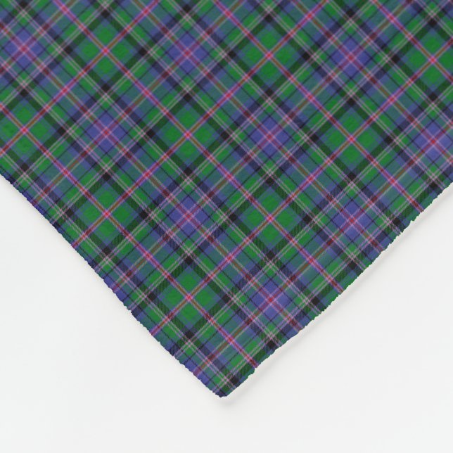 Clan Cooper Tartan Fleece Blanket (Corner)