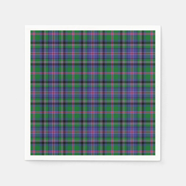 Clan Cooper Tartan Napkins (Front)