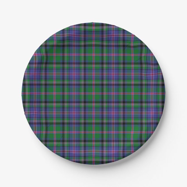 Clan Cooper Tartan Paper Plates (Front)