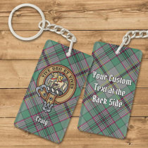 Clan Craig Crest Acrylic Keychain