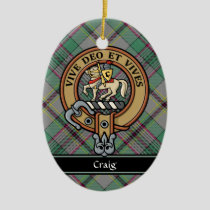 Clan Craig Crest Ceramic Ornament