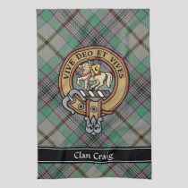 Clan Craig Crest Kitchen Towel