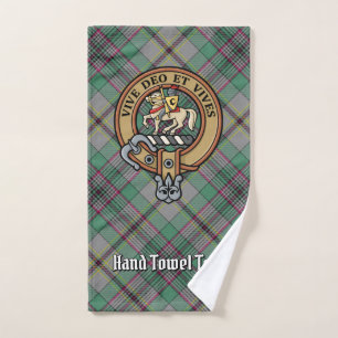 Clan Craig Crest over Tartan Bath Towel Set