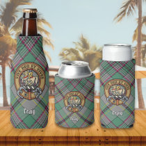 Clan Craig Crest over Tartan Bottle Cooler