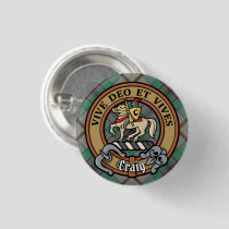 Clan Craig Crest over Tartan Button