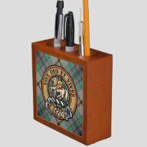 Clan Craig Crest over Tartan Desk Organizer