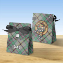 Clan Craig Crest over Tartan Favor Box