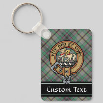 Clan Craig Crest over Tartan Keychain