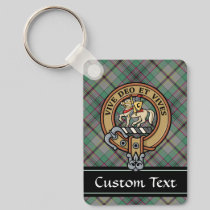 Clan Craig Crest over Tartan Keychain