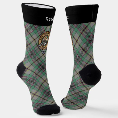 Clan Craig Crest over Tartan Socks