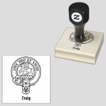 Clan Craig Crest Rubber Stamp