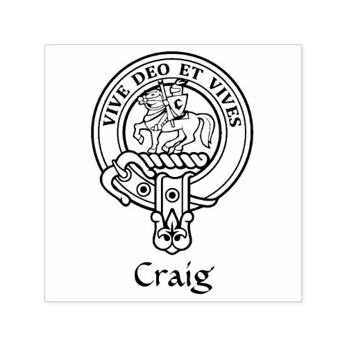 Clan Craig Crest Self_inking Stamp