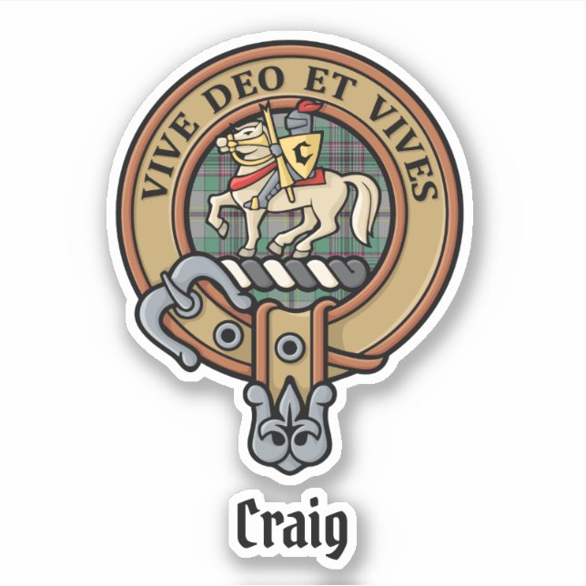 Clan Craig Crest Sticker (Front)