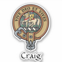 Clan Craig Crest Sticker