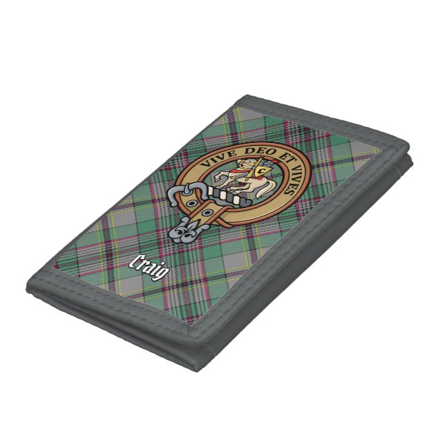 Clan Craig Crest Trifold Wallet (Bottom)
