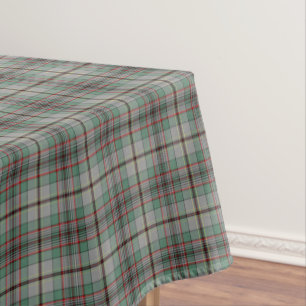 Clan Craig Gray and Green Scottish Tartan Tablecloth