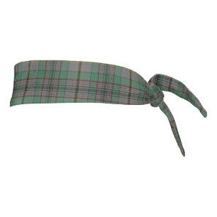 Clan Craig Scottish Accents Gray Green Tartan Tie Headband