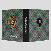 Clan Craig Tartan 3 Ring Binder