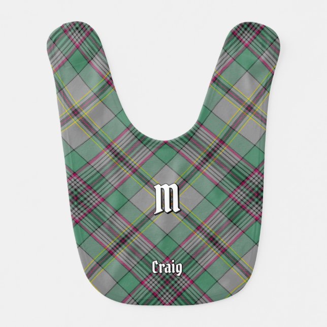 Clan Craig Tartan Baby Bib (Front)