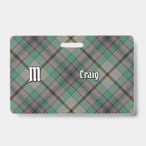 Clan Craig Tartan Badge