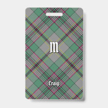 Clan Craig Tartan Badge