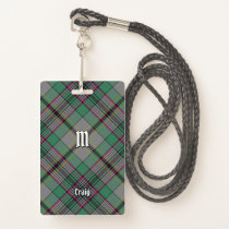 Clan Craig Tartan Badge