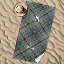 Clan Craig Tartan Beach Towel