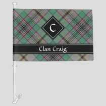 Clan Craig Tartan Car Flag