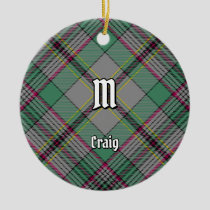 Clan Craig Tartan Ceramic Ornament