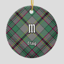 Clan Craig Tartan Ceramic Ornament