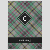 Clan Craig Tartan Clipboard