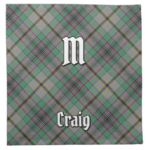 Clan Craig Tartan Cloth Napkin