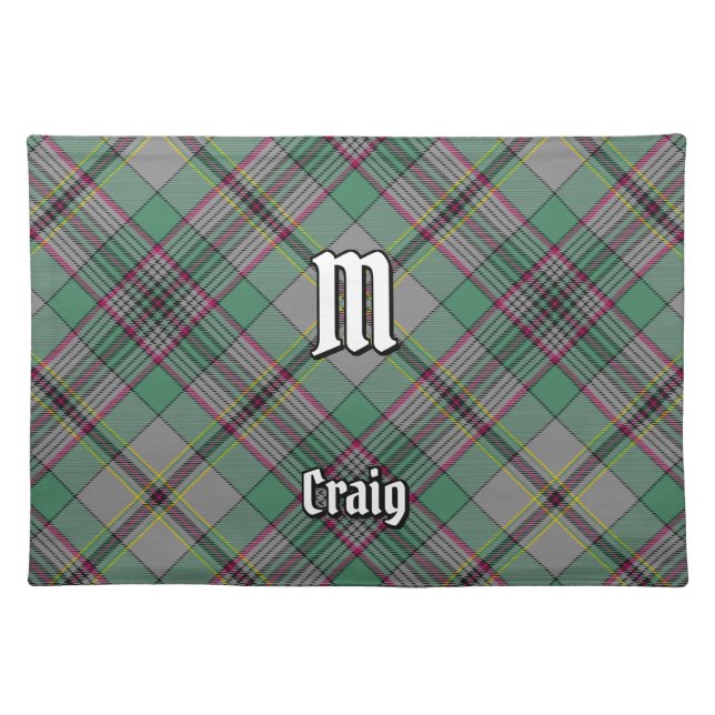 Clan Craig Tartan Cloth Placemat (Front)
